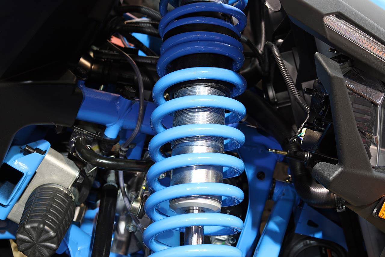 Vehicle shock absorber spring