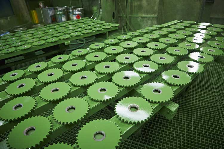 Coated gear wheels