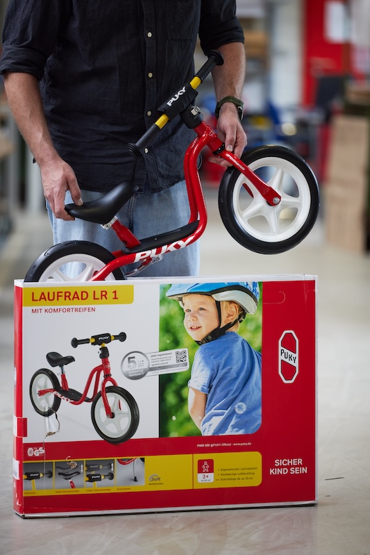 You’ll never forget your first vehicle: PUKY has been manufacturing vehicles for children and young people aged one to 14 in North Rhine-Westphalia for 75 years. In addition to the classics, the company has developed a comprehensive, contemporary range of different models – from learner bikes and scooters to bicycles.